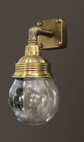 Dover Outdoor Wall Lamp - Antique Brass