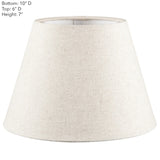 Ivory Linen Lamp Shades, Various Sizes