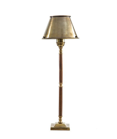 The Nantucket Table Lamp Base and shade - Antique Brass