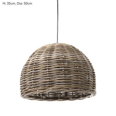 Rattan Hanging Pendant - Small or Large