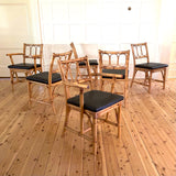 Vintage Bamboo Dining Setting c1970's, plus optional seat covers