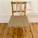 Vintage Bamboo Dining Setting c1970's, plus optional seat covers