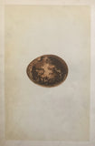 Professionally Mounted Original Antique (c1875) Chromolithograph - Egg of Egyptian Vulture