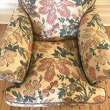 Beautiful vintage Bennison linen upholstered armchair