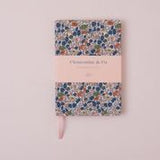 Liberty lawn covered A5 notebook - Poppy Forrest B (Navy, Olive, Terracotta)
