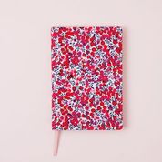 Liberty lawn covered A5 notebook - Wiltshire S (Red)